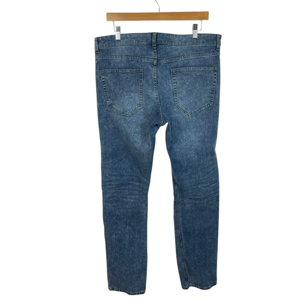 MJ346 Men’s JACHS New York Acid Wash Stretch Slim Fit Denim Jeans 34x34